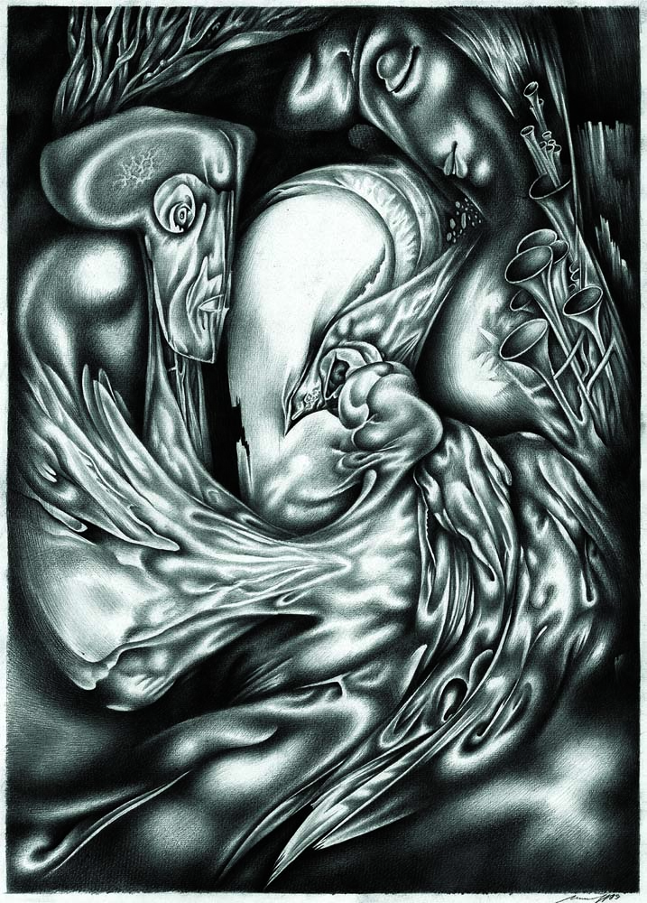 «Протистояння». 1989. Папір, олівець